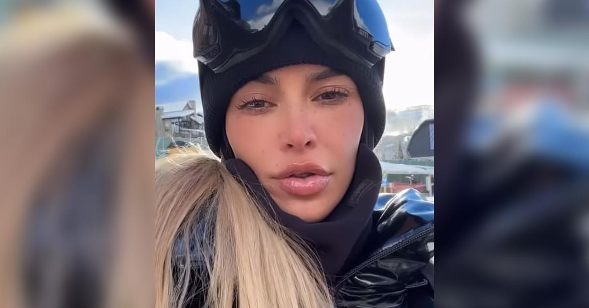 Kim Kardashian Hits The Ski Slopes With Kids Amid Kanye West Drama