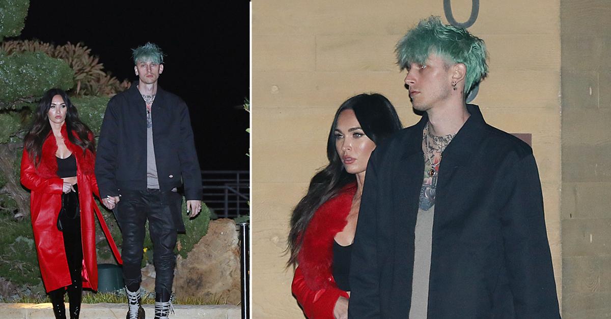 megan fox machine gun kelly grab dinner at nobu