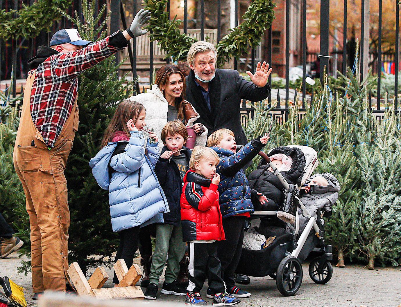 alec baldwin hilaria baldwin kids christmas tree shopping rust shooting lawsuits