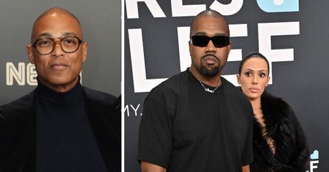 Split photo of Don Lemon and Bianca Censori and Kanye West