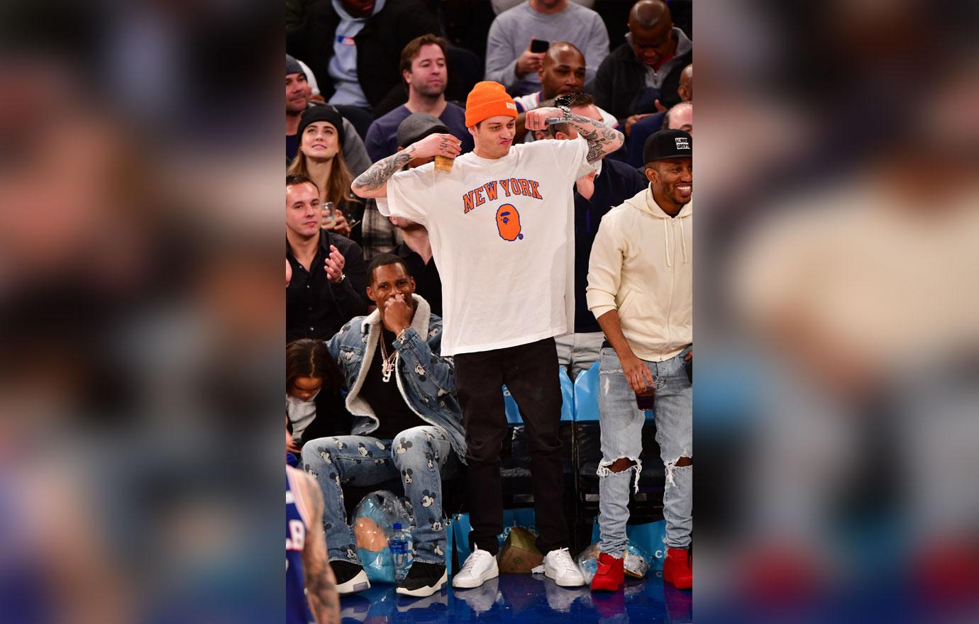 Celebrities Attend Philadelphia 76ers v New York Knicks