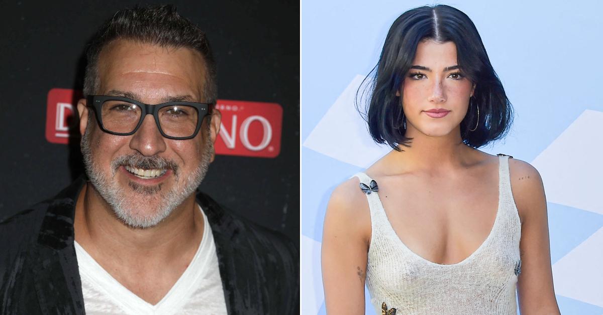 Photo of Joey Fatone; picture of Charli D'Amelio.