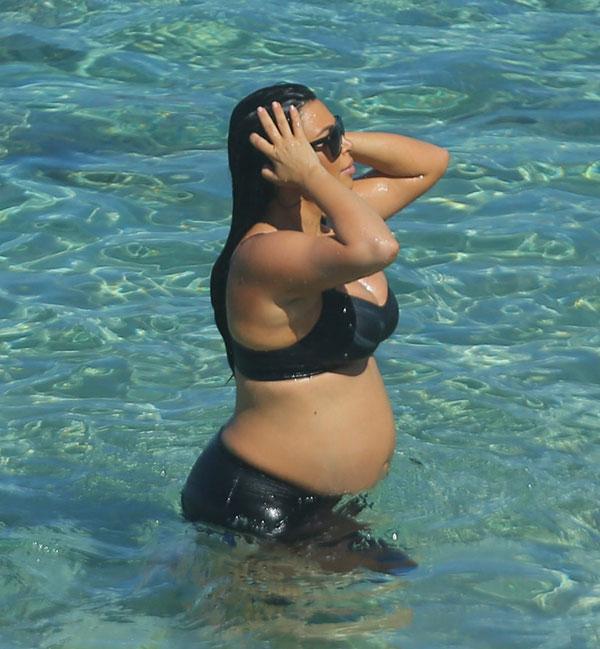 Kim kardashian weight gain pregnancy baby 06