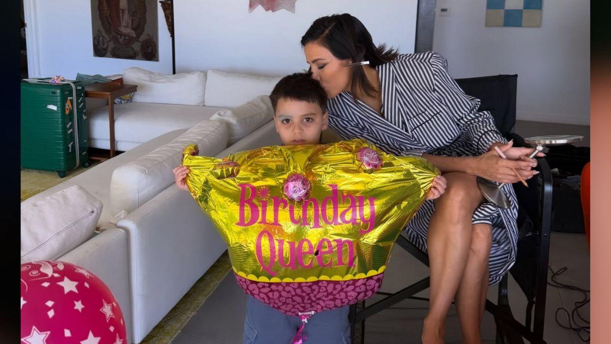 Photo of Eva Longoria shares son Santiago with husband José Bastón.