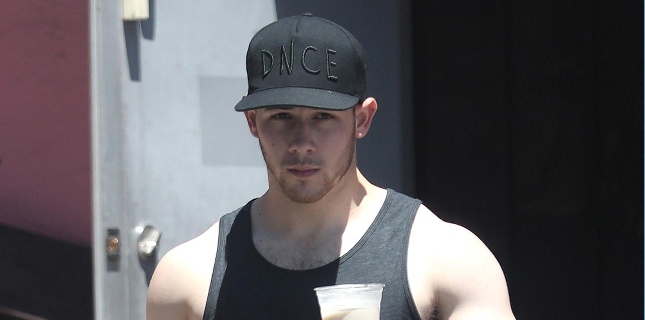 Nick Jonas looks ripped as he leaves the gym after a workout