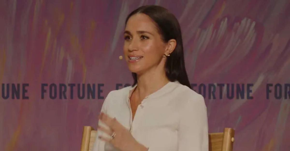 Image of Meghan Markle was a speaker at a 'Fortune' summit on Tuesday, October 14.