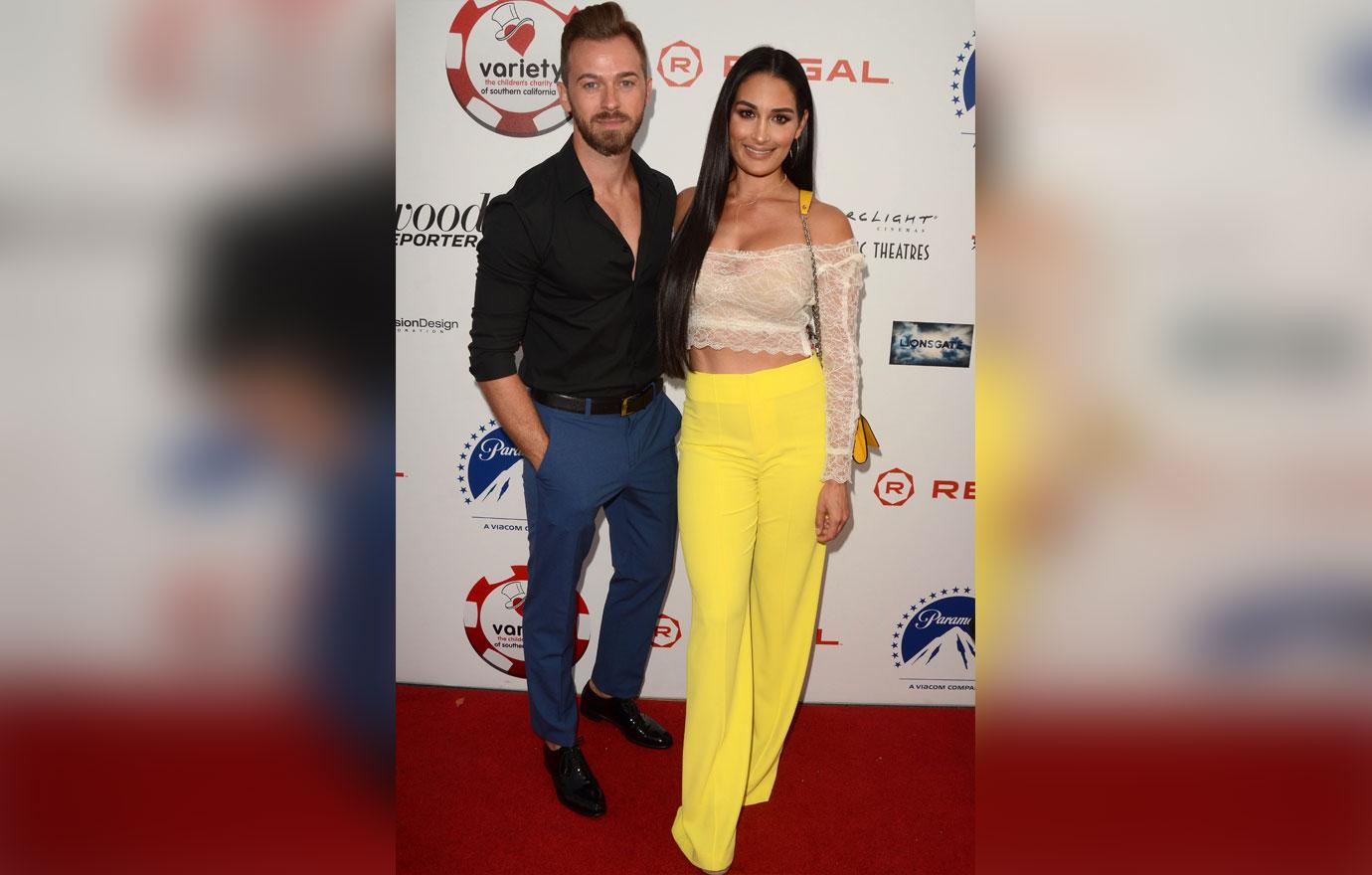 Nikki Bella And Artem Chigvintsev On Red Carpet