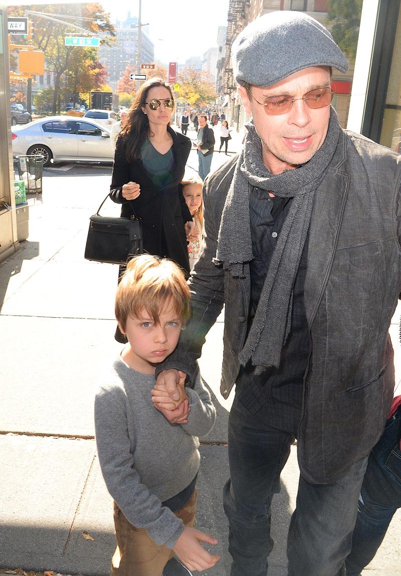 Brad pitt angelina jolie custody battle divorce children kids therapist 06