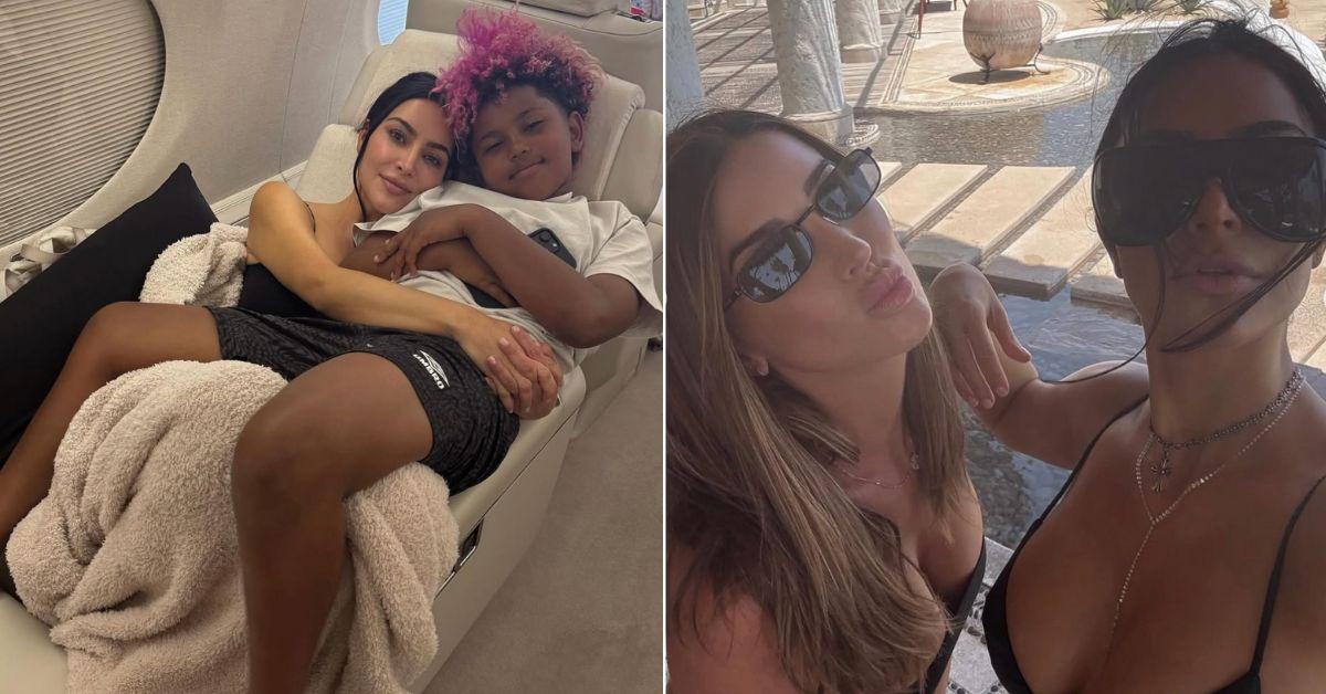 Photo of Kim Kardashian, Saint West and Charlotte Adams
