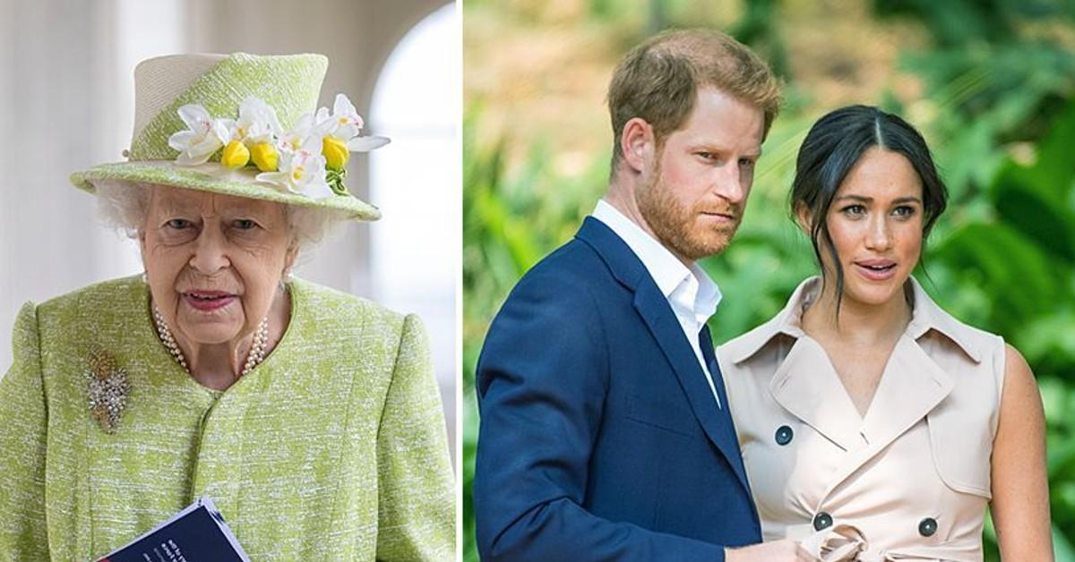 Queen Elizabeth Was 'Exhausted' By Prince Harry & Meghan Markle Drama