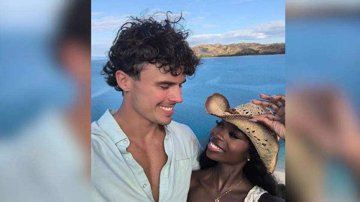 Photo of Nic Vansteenberghe said he and Olandria Carthen 'share a calendar' due to their busy schedules.