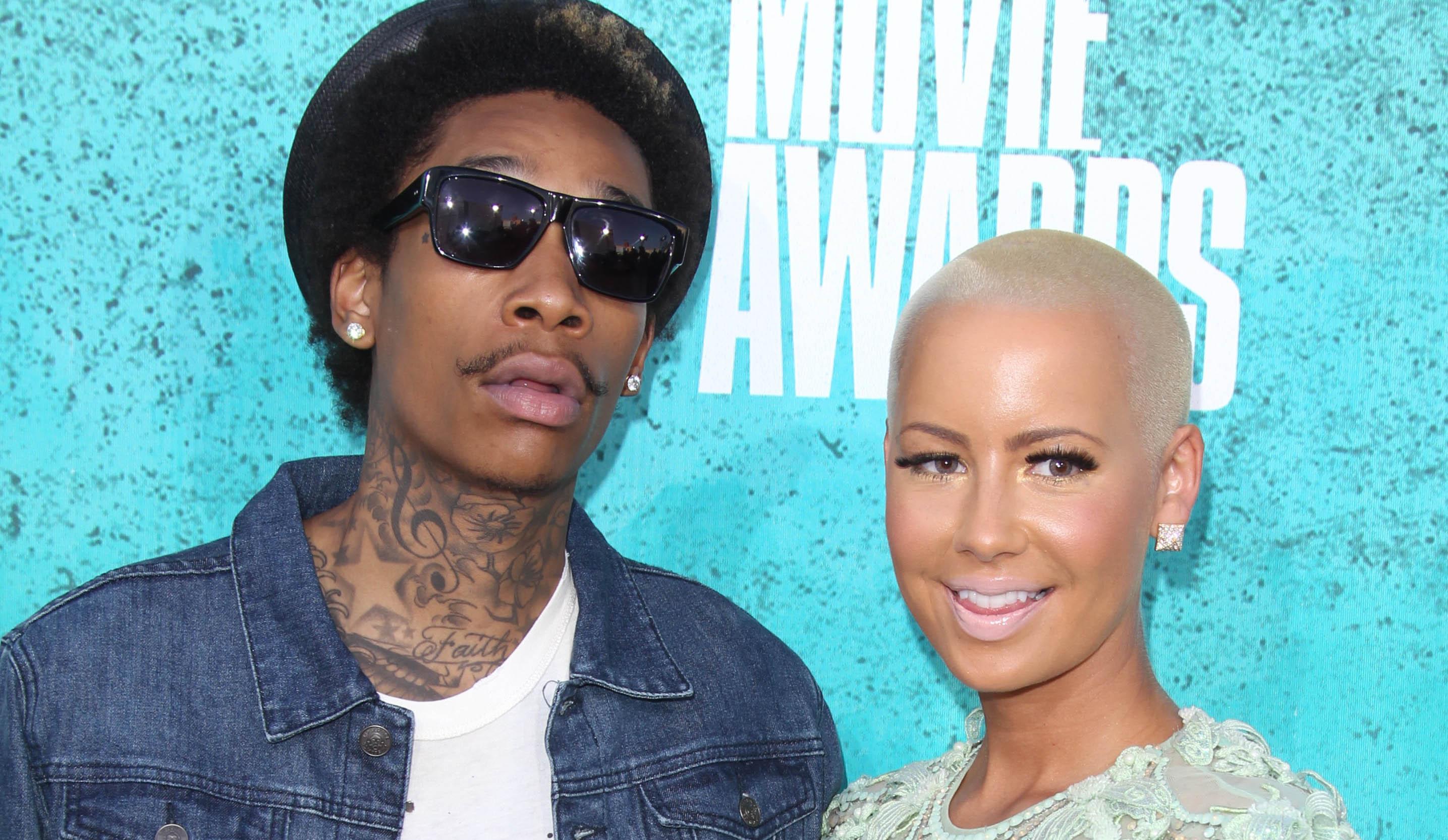 Wiz Khalifa and Amber Rose at the 2012 MTV Movie Awards