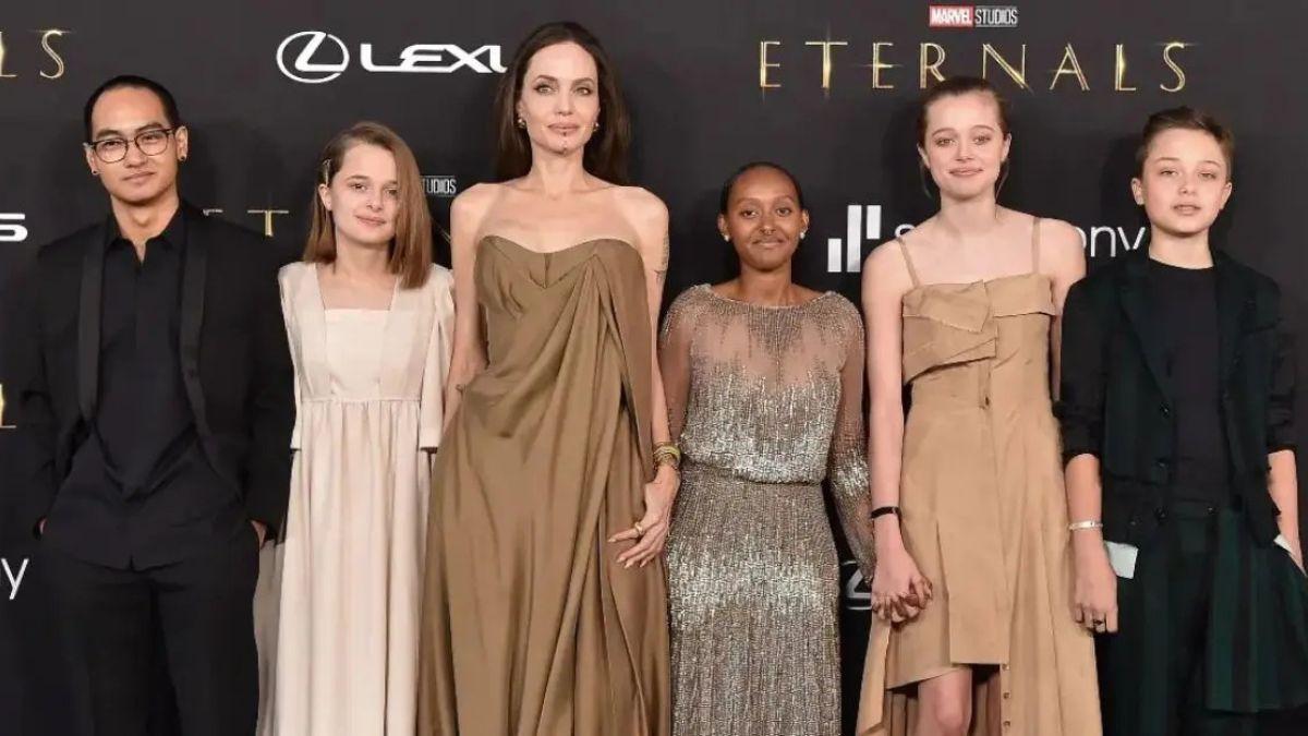 Photo. ofAngelina Jolie plans to move away from Los Angeles once her youngest kids turn 18 this summer.