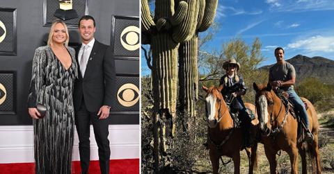 miranda lamberts husband brendan mcloughlin learns ride horse anniversary trip photos