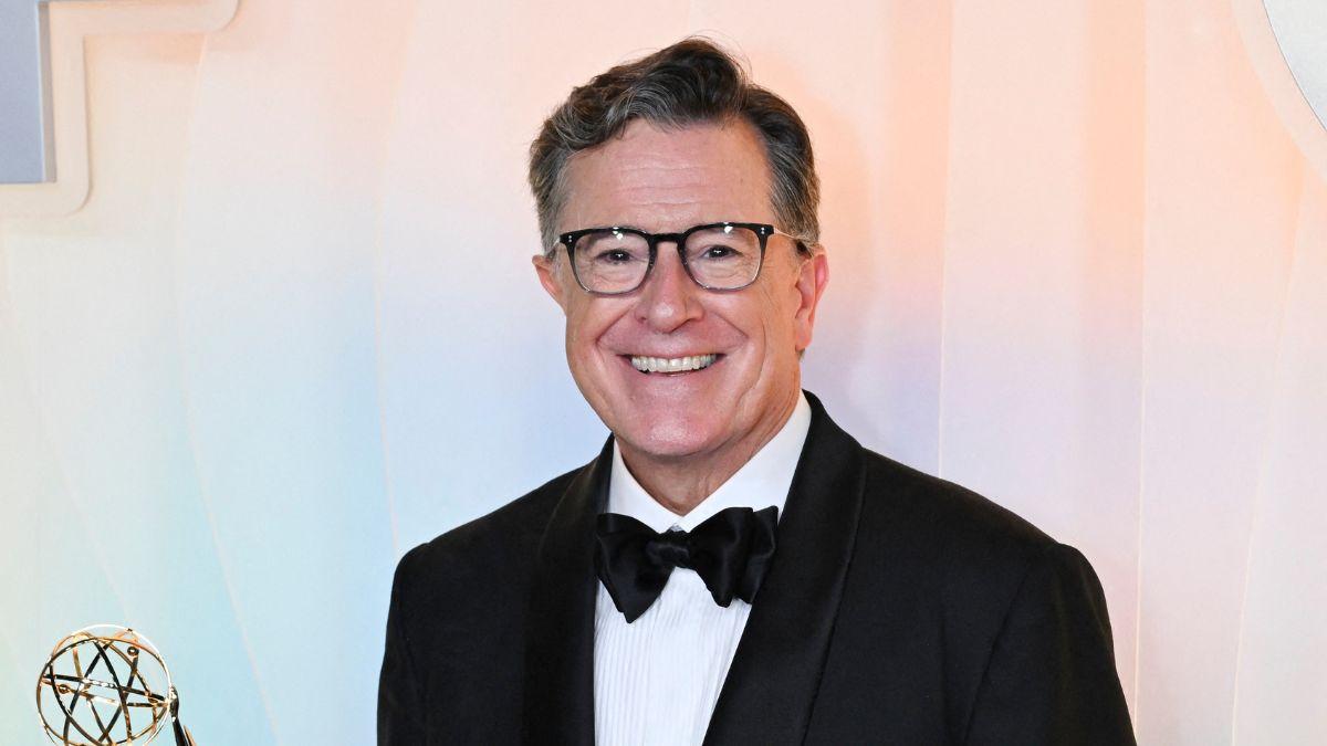 Image of Stephen Colbert’s exit fueled controversy.