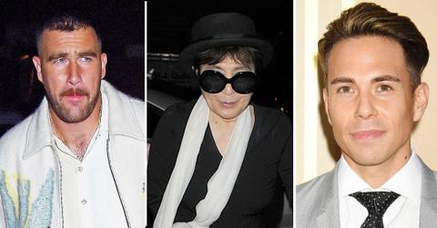 travis kelce hilariously mixes up yoko ono pp