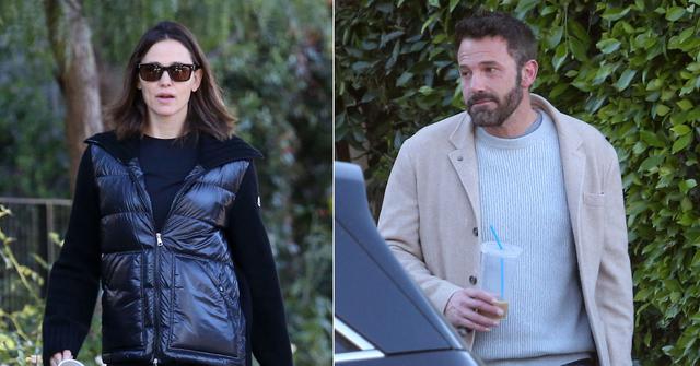 ben affleck backs mercedes car tense conversation jennifer garner