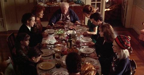 The cast of Home for the Holidays sat down for their Thanksgiving dinner, including Robert Downey Jr and Holly Hunter.