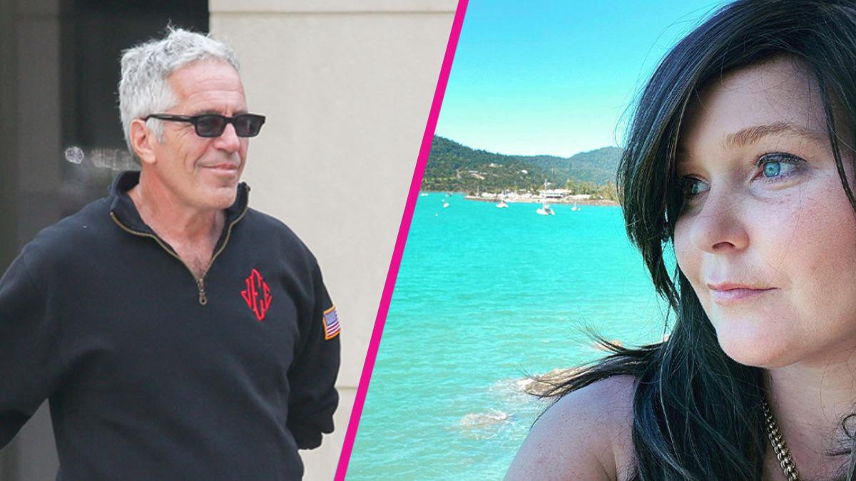 Split photo of Jeffrey Epstein