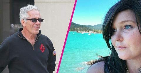 Split photo of Jeffrey Epstein