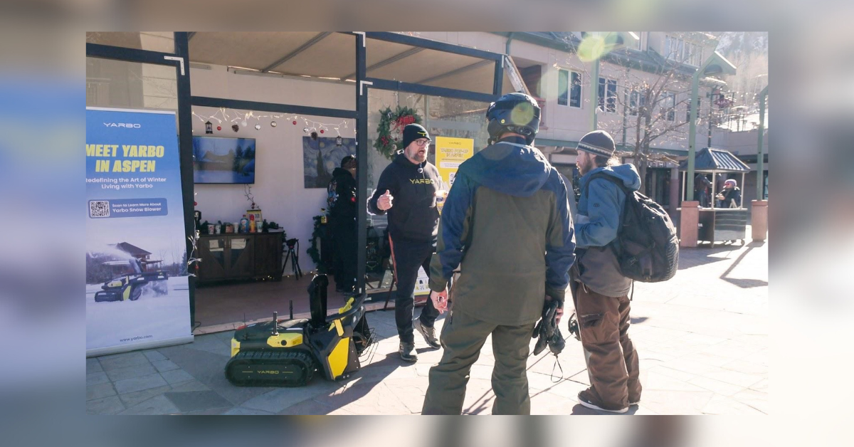 a new approach to winter living yarbo showcases snow removal innovation in aspen