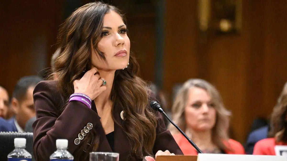 Photo of A spokesperson for Kristi Noem said she was 'devastated' by the recent allegations against her husband.