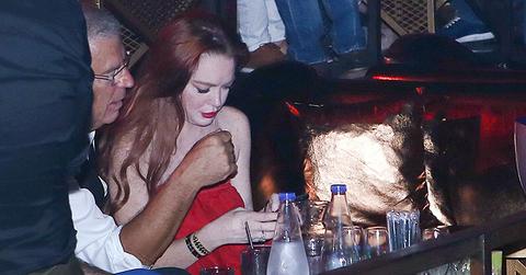 Lindsay lohan partying in greece mystery man main
