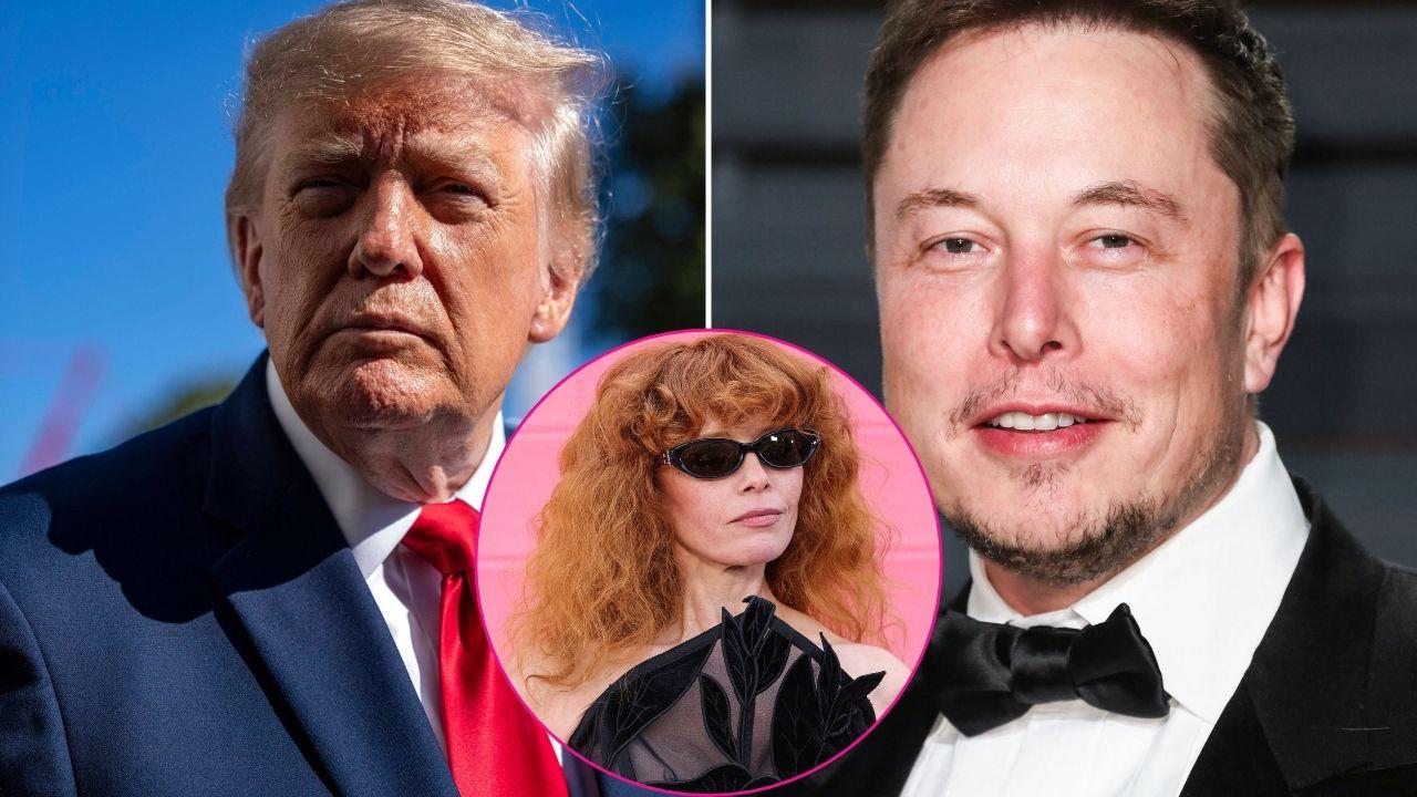 Image of Natasha Lyonne, Donald Trump and Elon Musk
