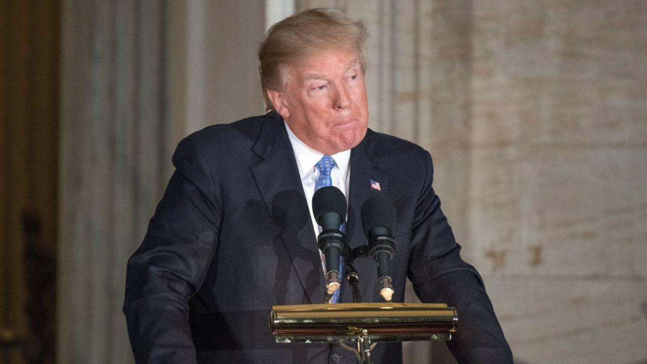Image of Donald Trump was among those targeted in Jeffrey Scott Hamm Jr.'s YouTube posts cited in the federal investigation.