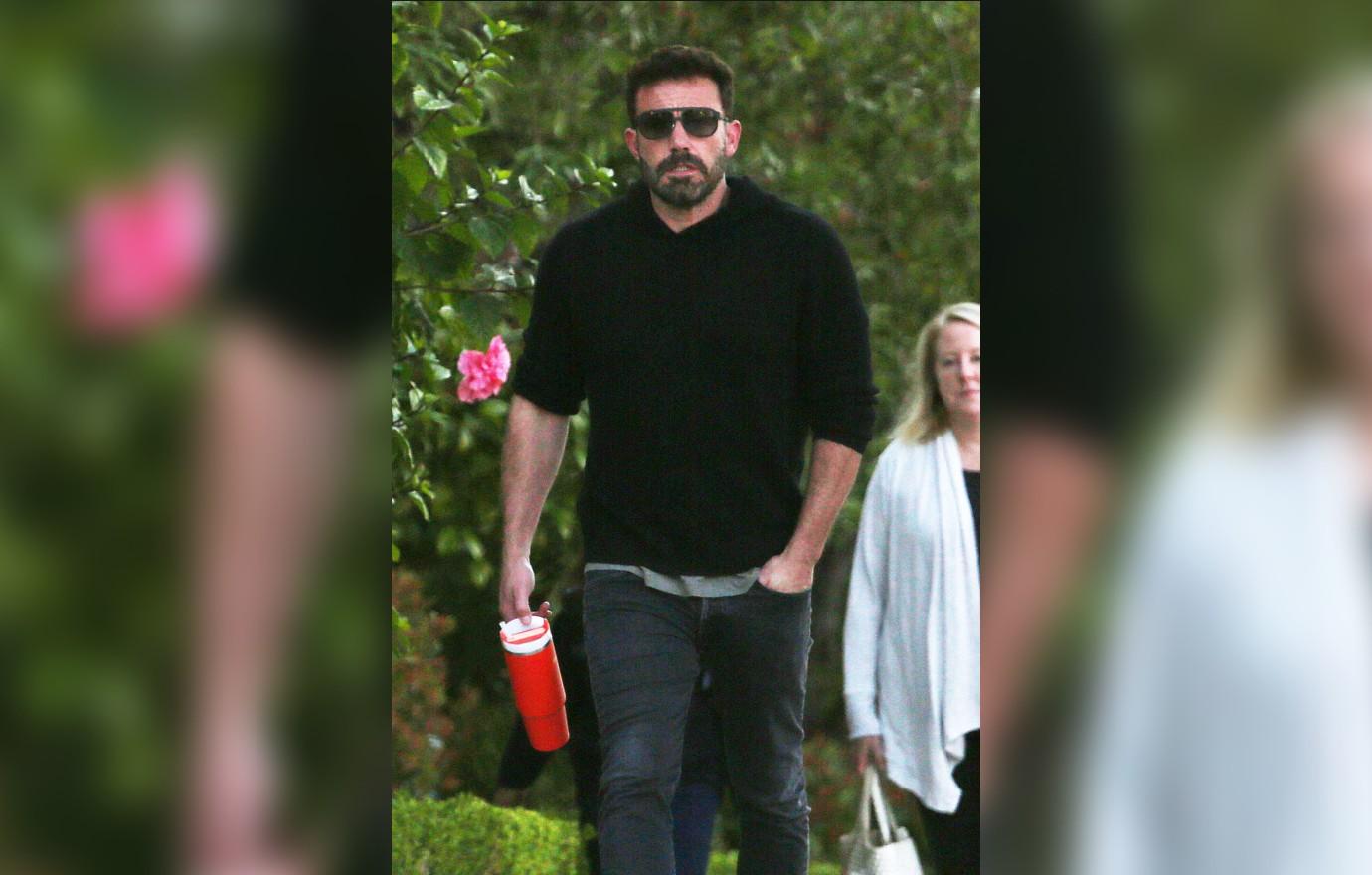 ben affleck spotted morning walk jennifer lopez habits photos