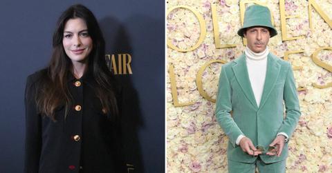 Composite photo of Anne Hathaway and Jeremy Strong