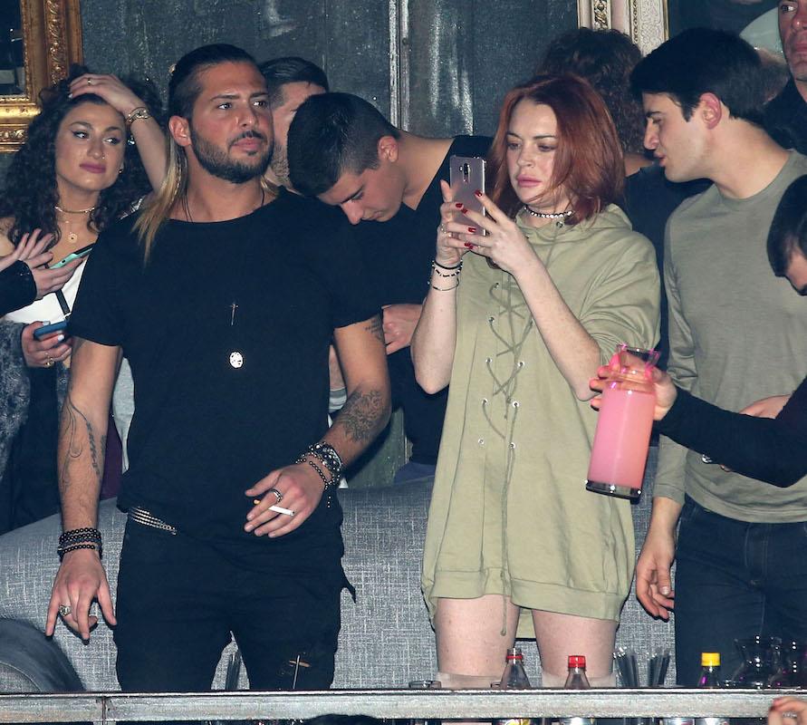 Exclusive&#8230; Lindsay Lohan Parties At Her Nightclub In Greece