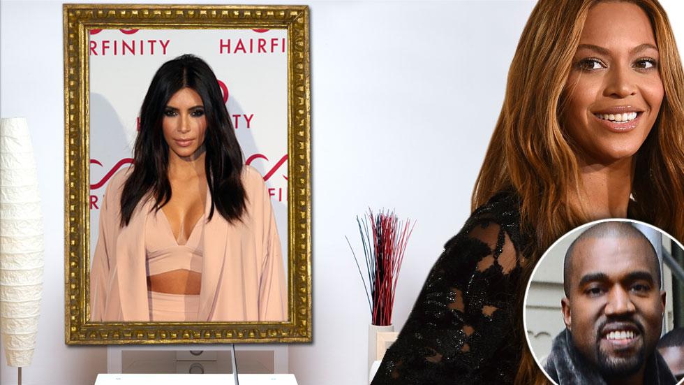 Kanye West Says Beyonce Has Photos Of Kim Kardashian On Her Wall Because “they Love Each Other”