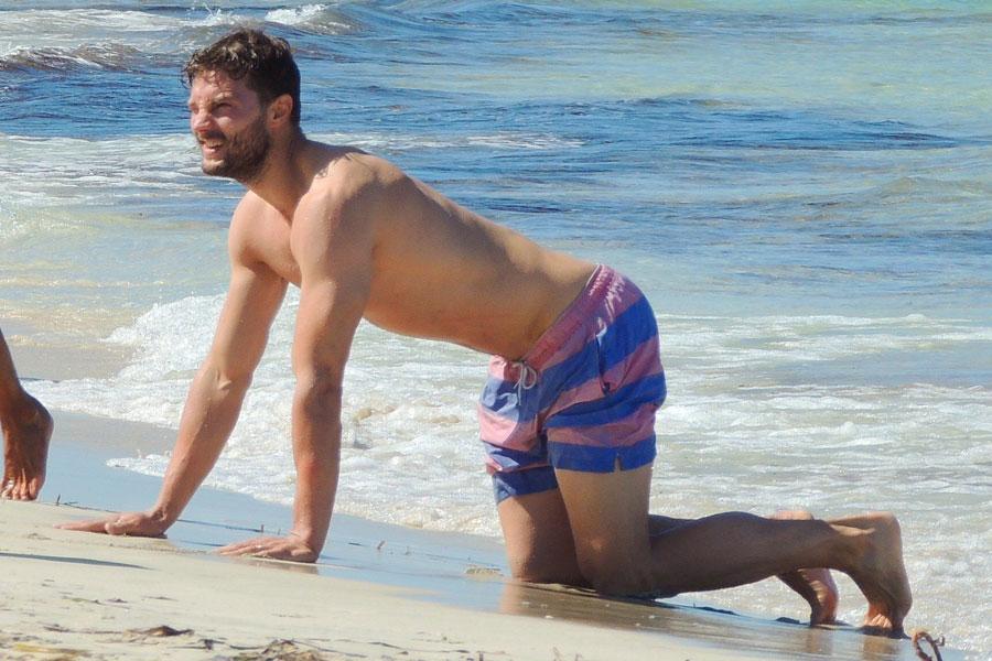 Jamie dorman shirtless beach photos 07