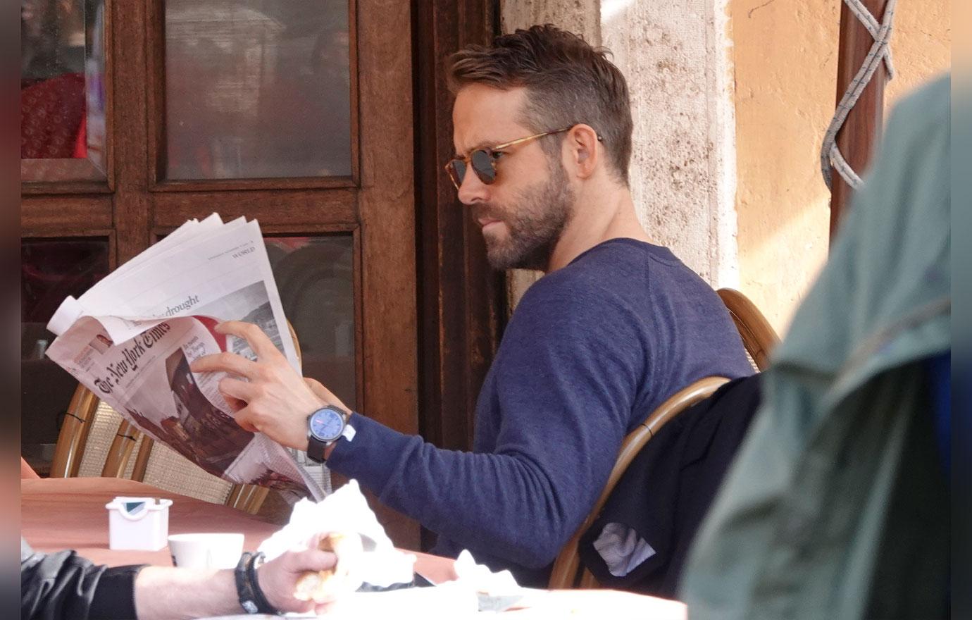 Ryan Reynolds Shoots Six Underground On Set In Rome