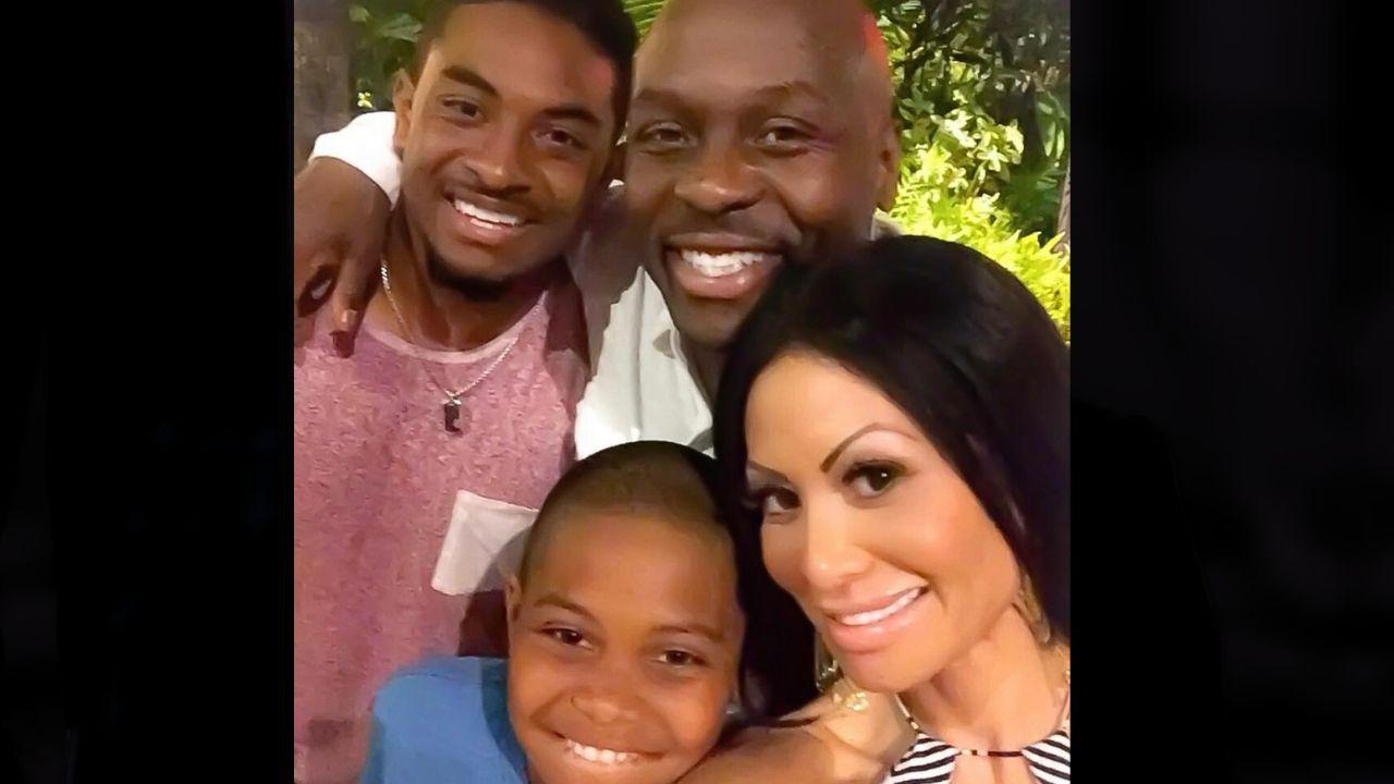 Image of Jen Shah, her husband, and her sons.