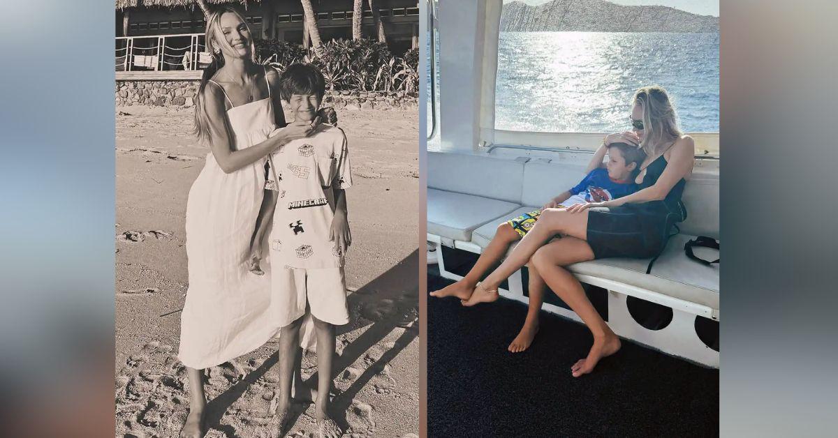 image of Candice Swanepoel recently celebrated Mother’s Day with a sweet throwback featuring her sons.