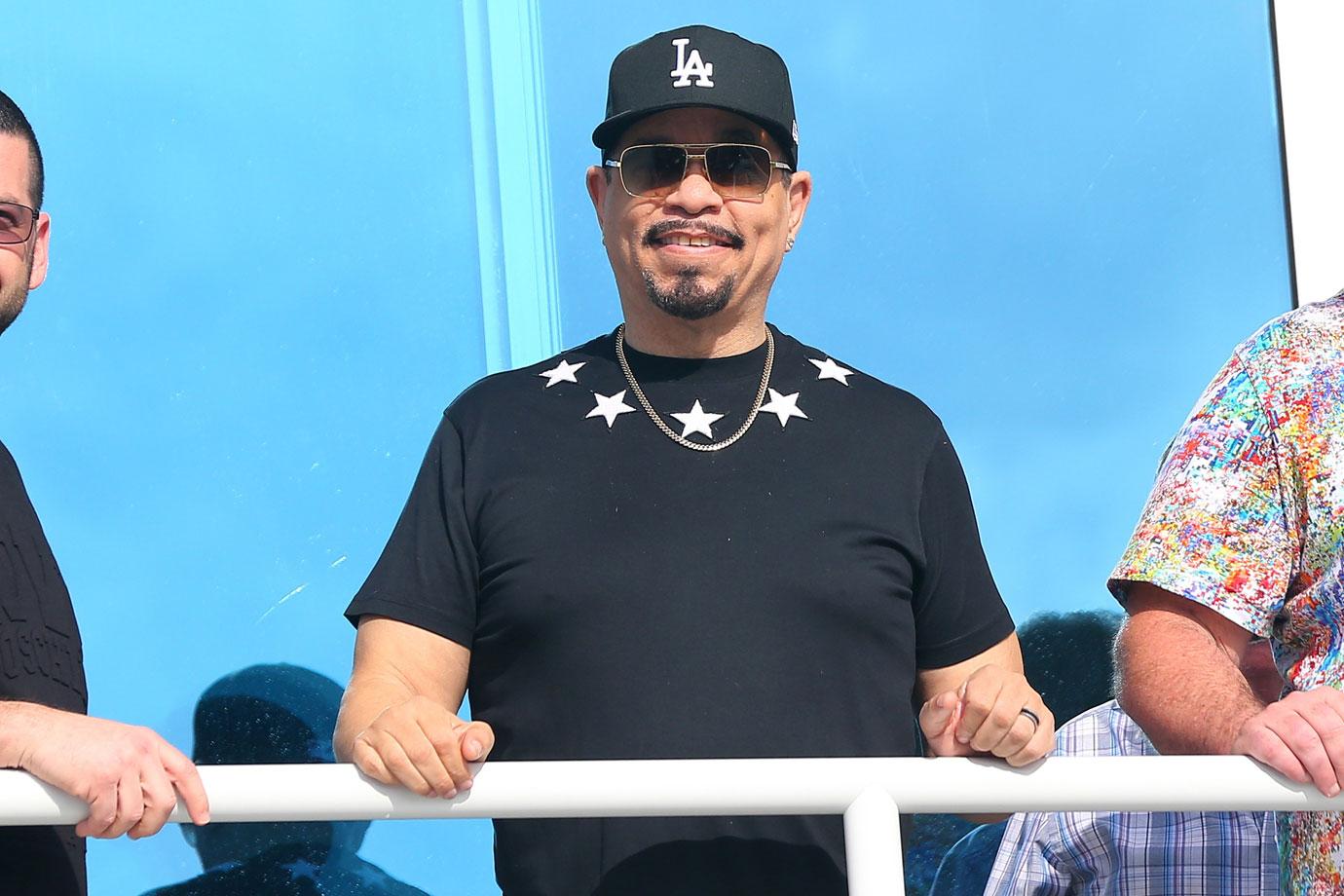 Ice-T Smiling At A Pool Party