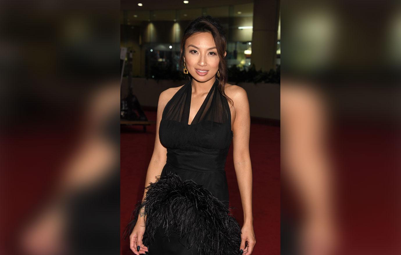 Jeannie Mai in black dress