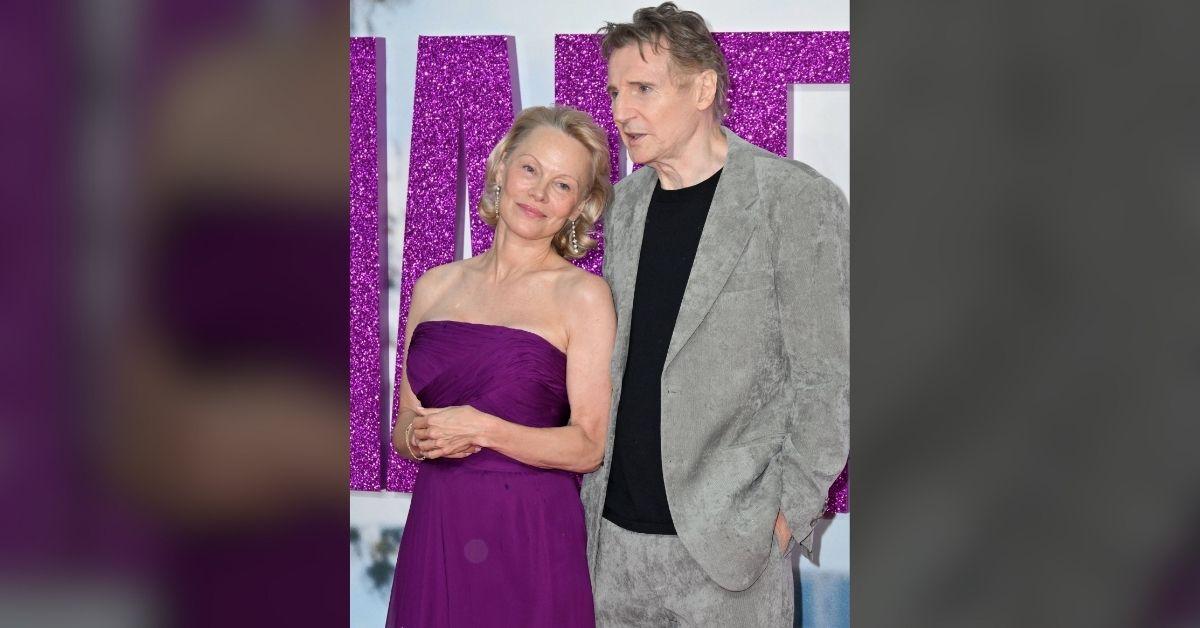 Photo of Liam Neeson said he was 'in love' with Pamela Anderson.