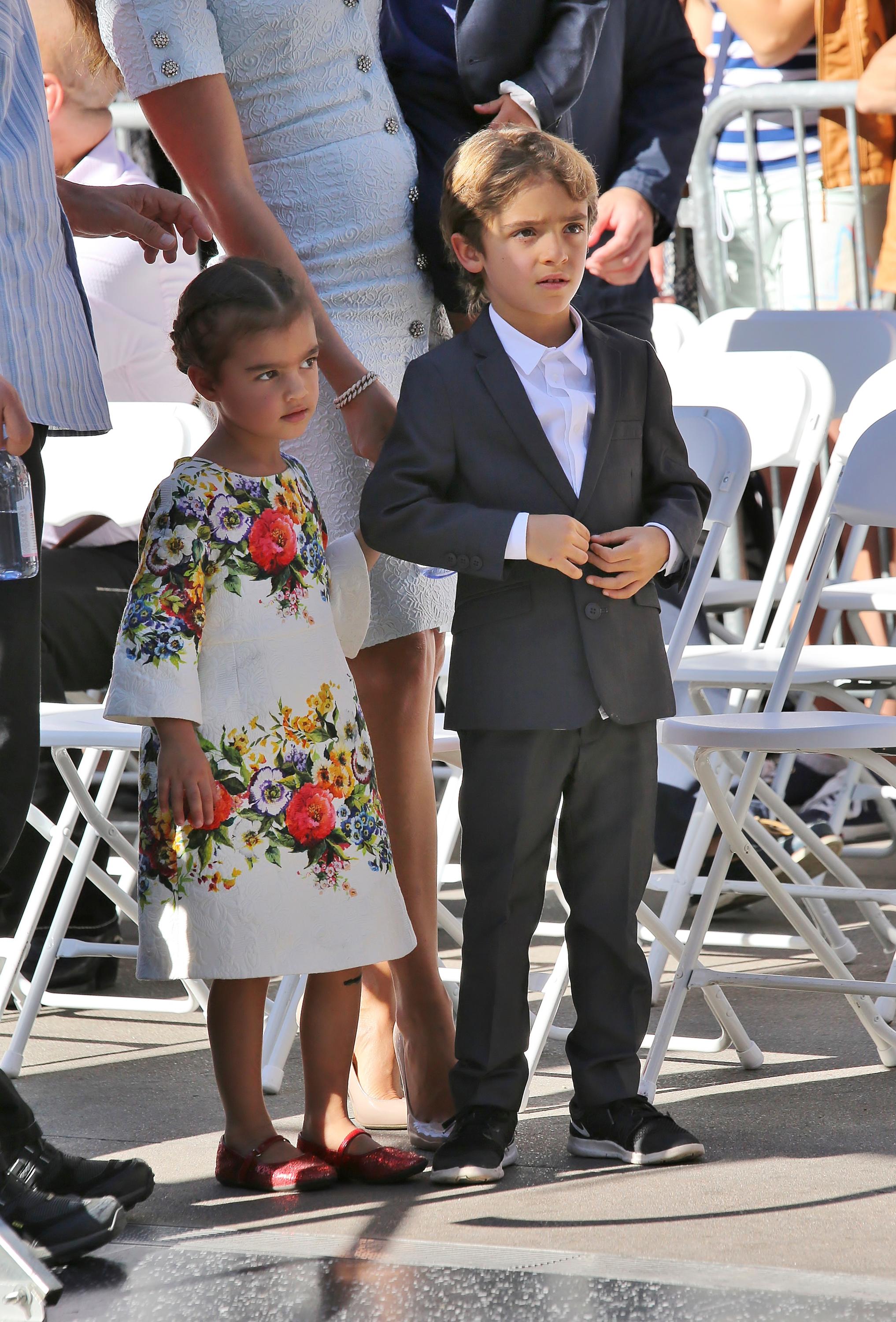 Camila Alves and her kids seen at Matthew McConaughey&#8217;s star ceremony in Hollywood, California