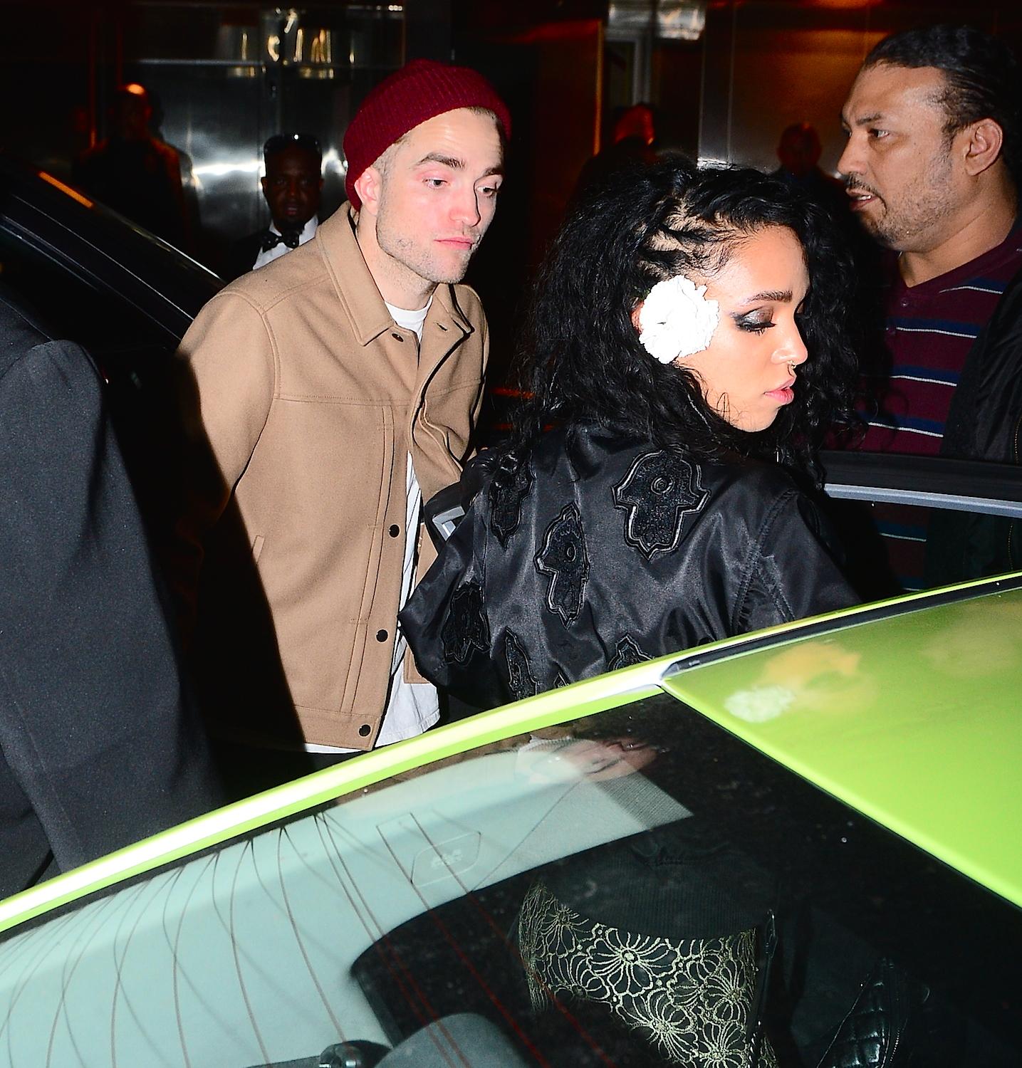 Robert Pattinson and FKA Twigs hold hands after partying at Melrose Ballroom in NYC