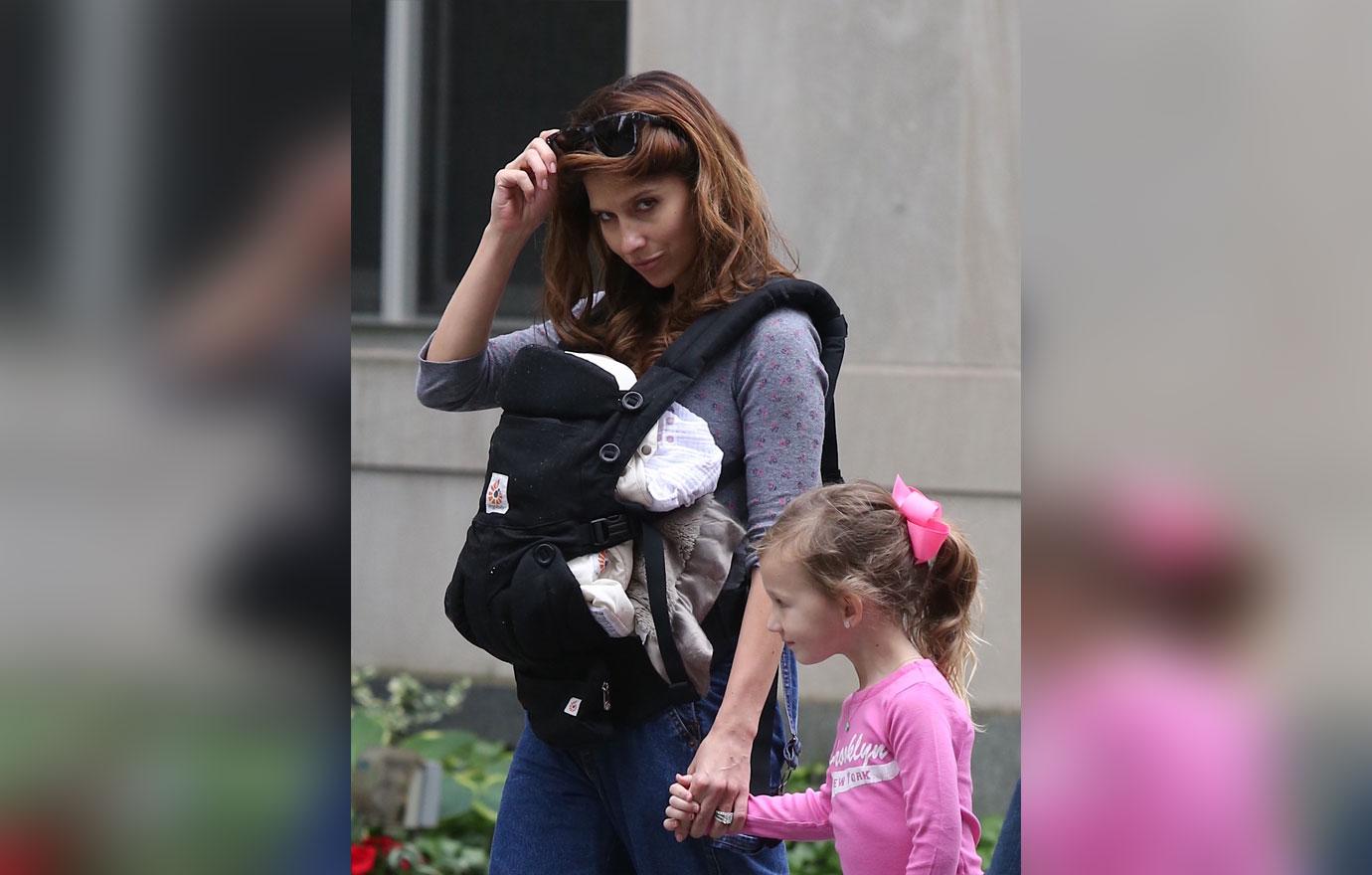 Hilaria baldwin baby romeo new york stroll 1