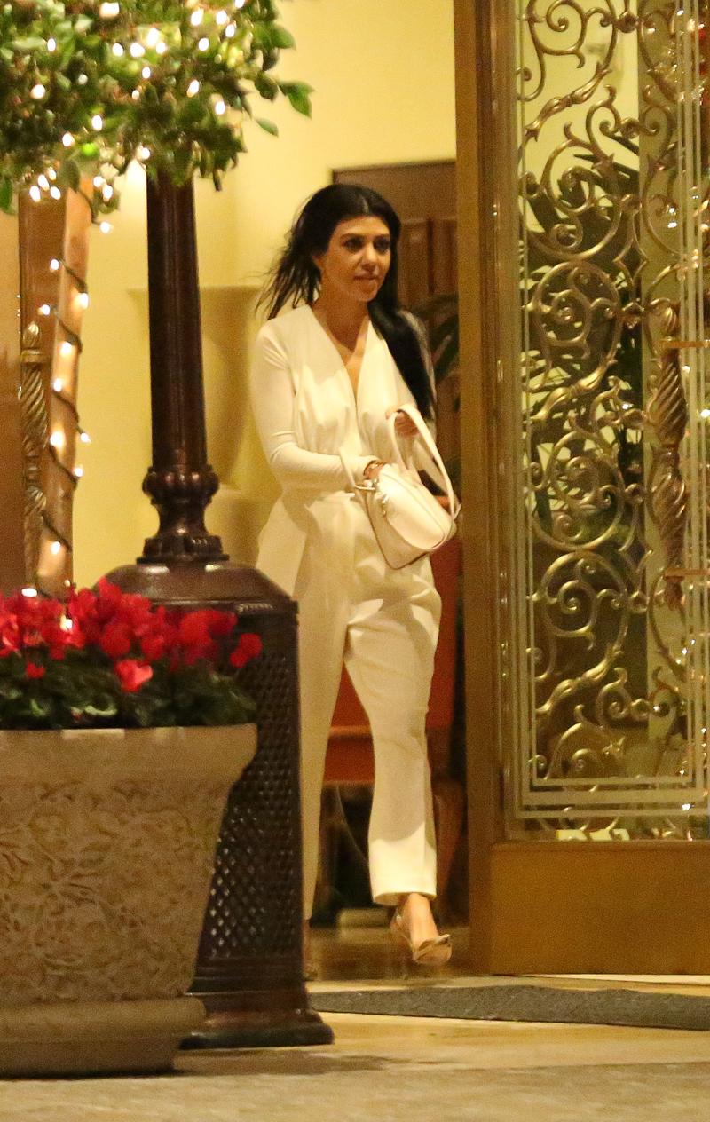 EXCLUSIVE: Kourtney Kardashian is all smiles leaving Justin Bieber&#8217;s residence at The Montage at 4am in Beverly Hills