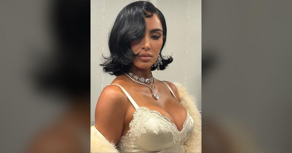 kim kardashian slammed balenciaga runway walk busty dress