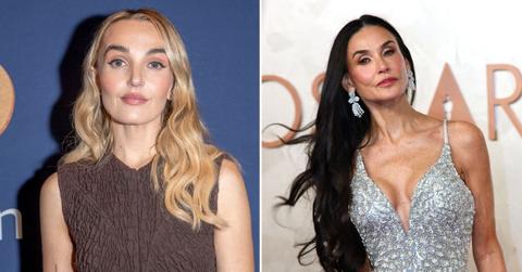 Composite photo of Chloe Fineman and Demi Moore