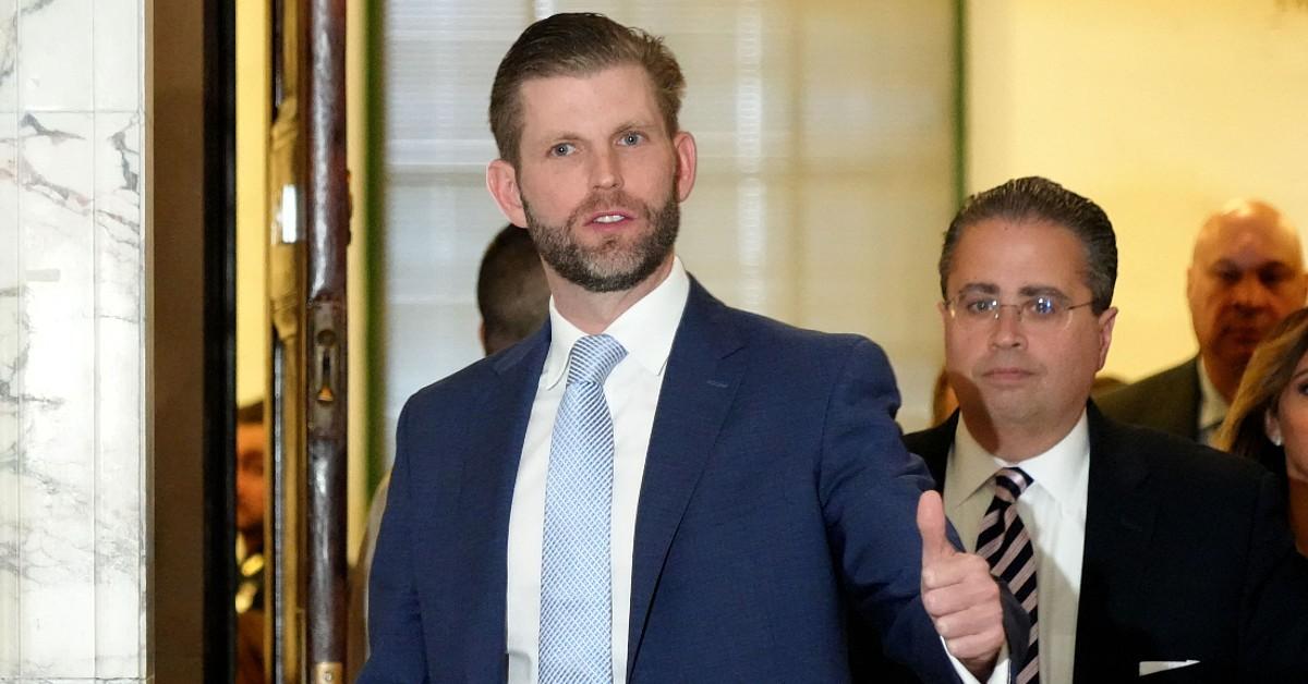 eric trump rages potholes outside court ppjpg