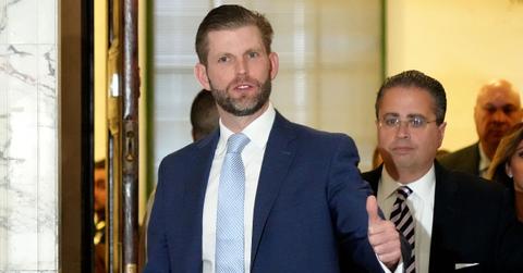 eric trump rages potholes outside court ppjpg