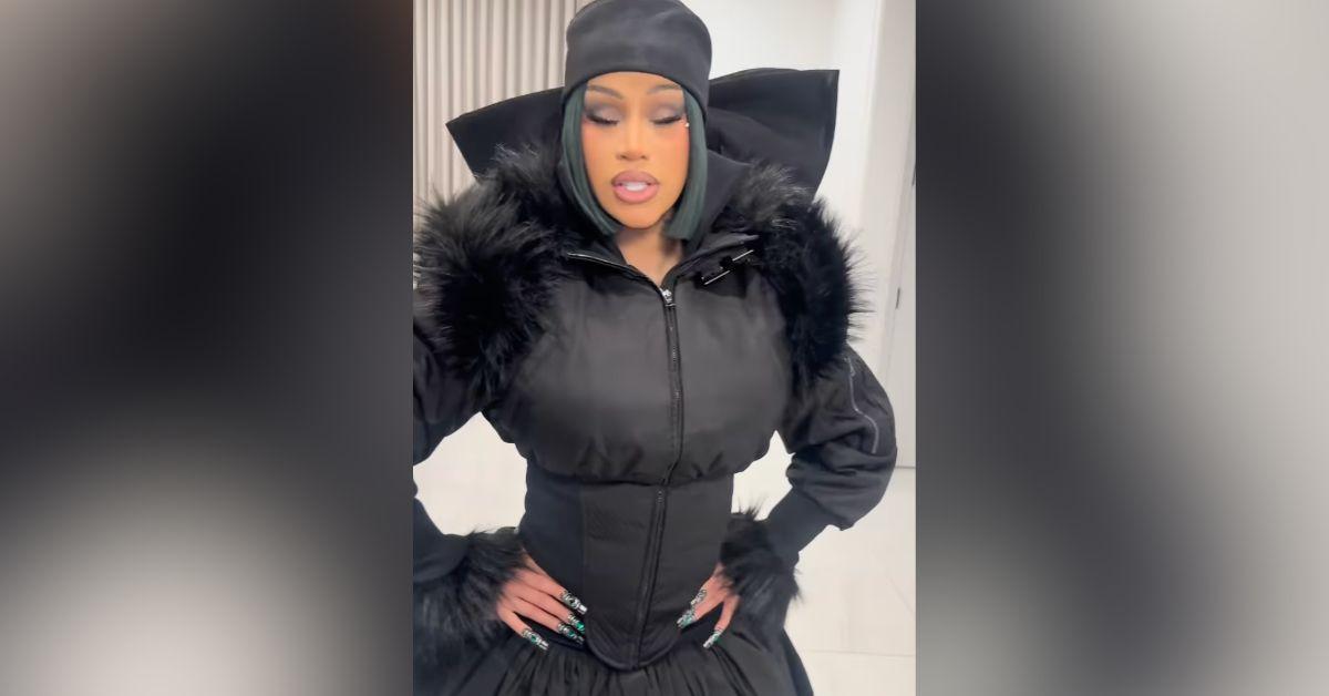 Image of Cardi B is currently dating Stefon Diggs.