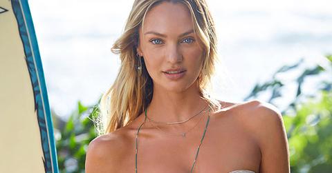 Candice swanepoel bikini bump